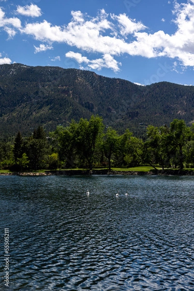Obraz lake and mountains