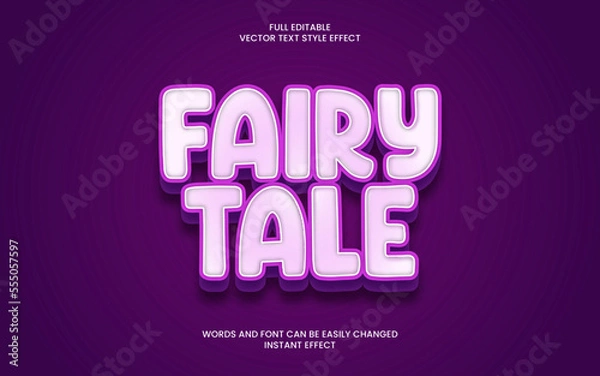 Fototapeta Fairy Tale Text Effect