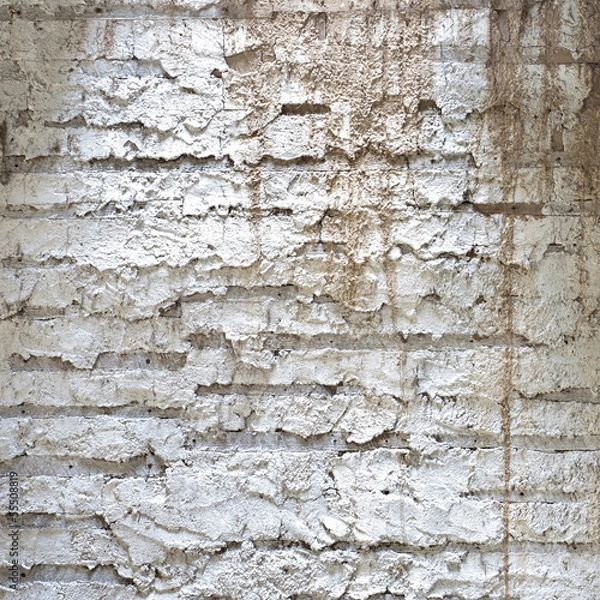 Fototapeta white brick wall