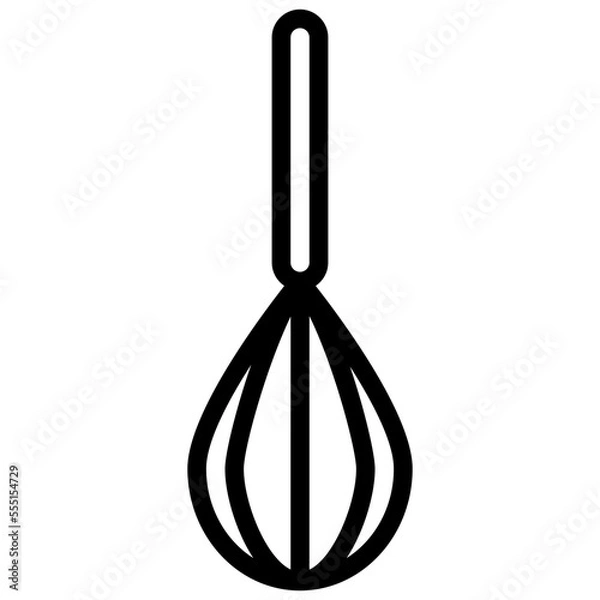 Fototapeta EGG WHISK line icon