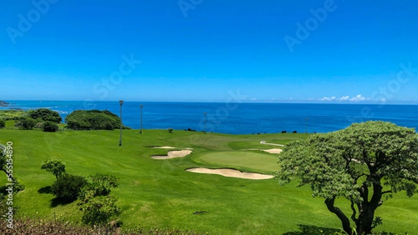 Obraz 海沿いのゴルフ場　風景