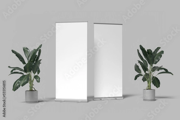 Obraz Rollup Banner Blank Mockup