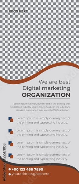 Fototapeta Business Roll up Banner design template