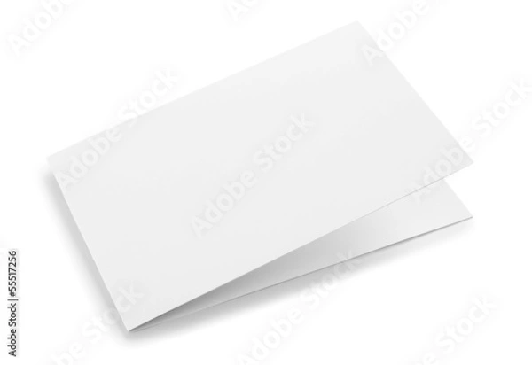 Obraz Blank folded card isolated