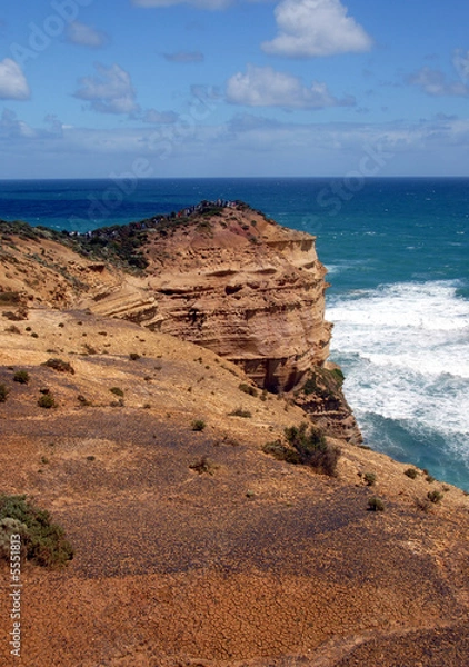 Obraz lime stone coast showing rock stack 