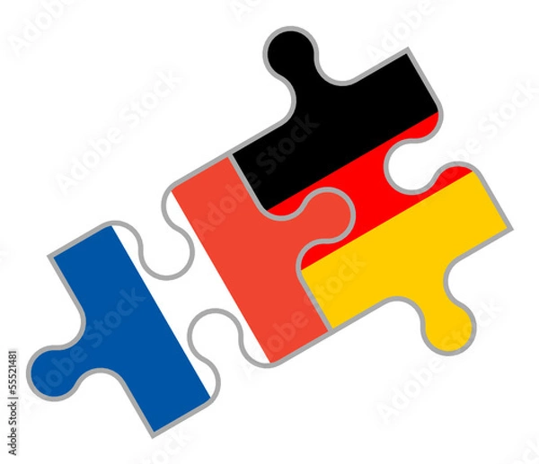Obraz Französisch-Deutsches Puzzle