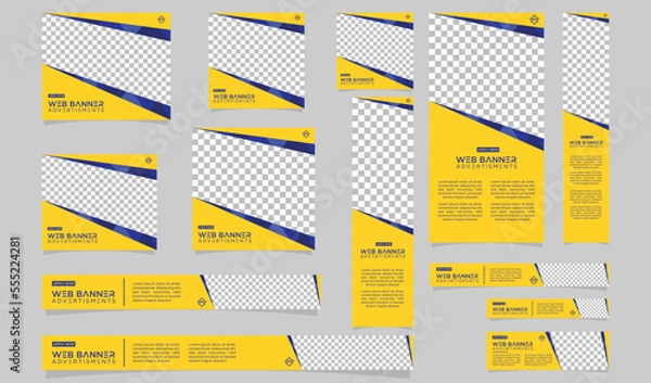 Fototapeta simple advertisement banner web design template