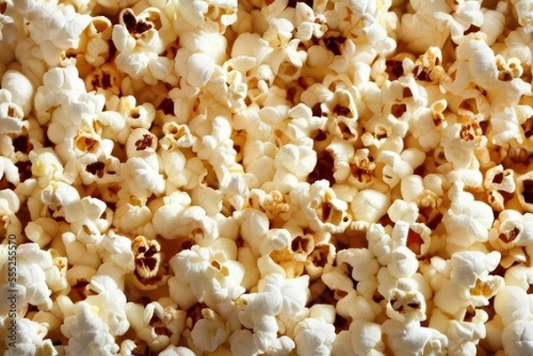 Obraz popcorn close up background