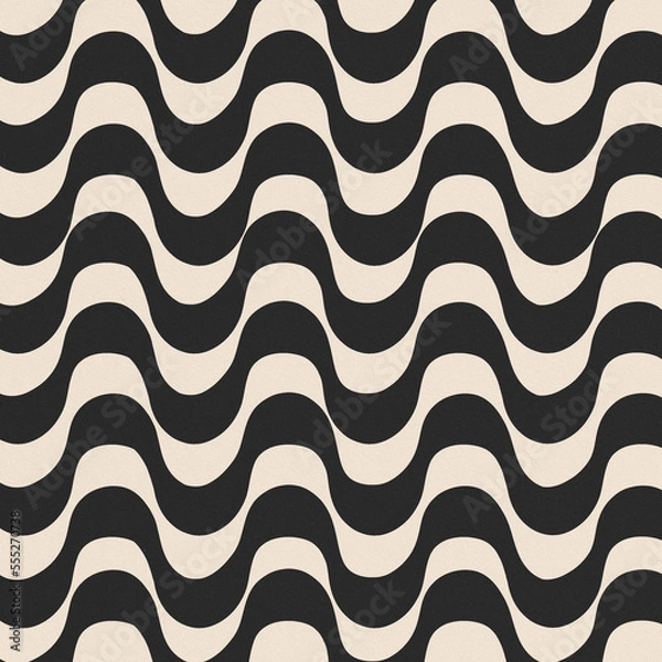 Obraz "calçadao de copacabana" pattern black n white