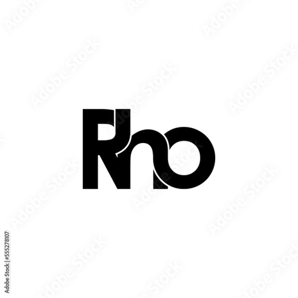 Fototapeta rho letter initial monogram logo design