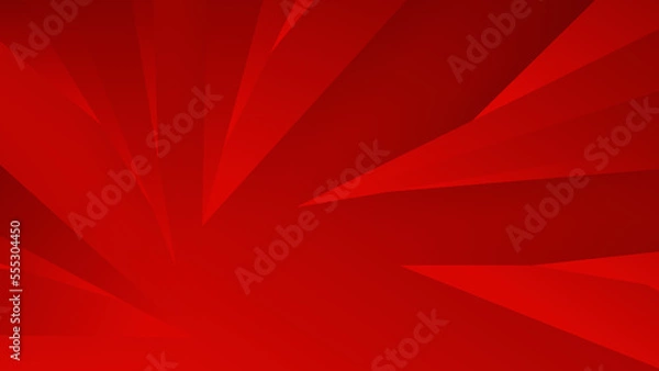 Fototapeta Abstract polygonal digital red geometric shape subtle vector technology background.