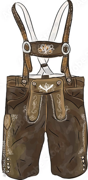 Obraz malowane skórzane spodnie