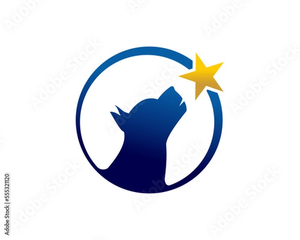 Obraz dog logo