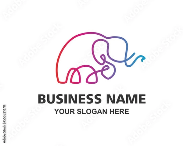 Obraz elephant logo design
