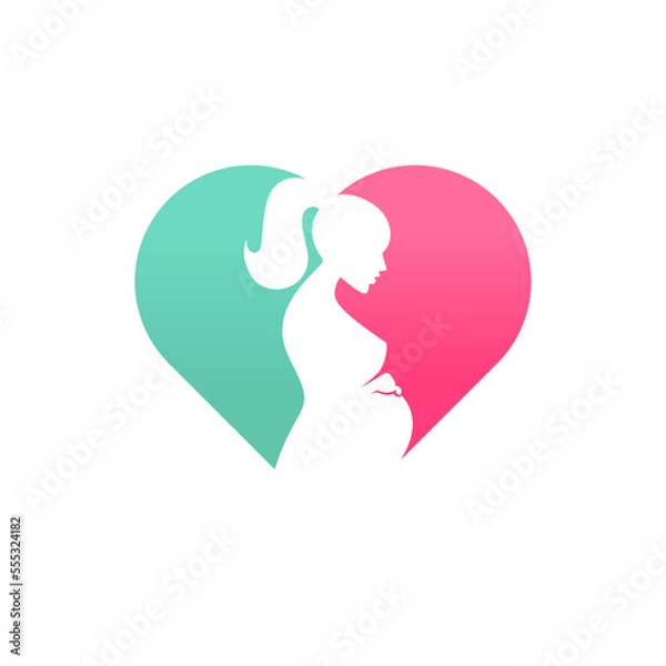 Obraz pregnancy logo vector