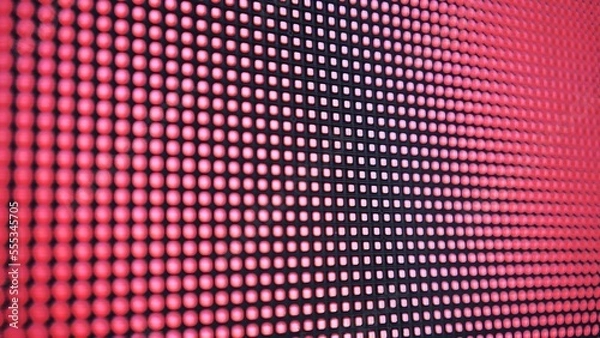 Fototapeta LED screen in operation outside.