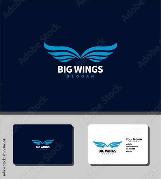 Obraz Big wings logo