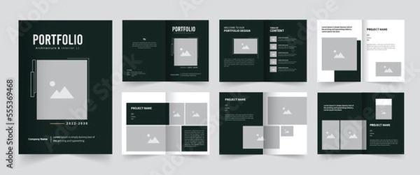 Fototapeta Architecture Portfolio , portfolio design template