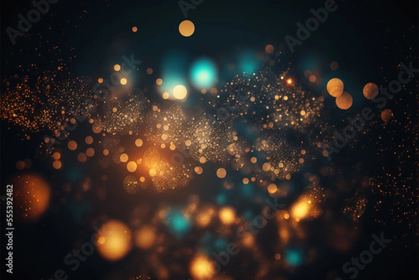 Obraz 玉ボケ, 粒子, 球体の輝き Generative AI