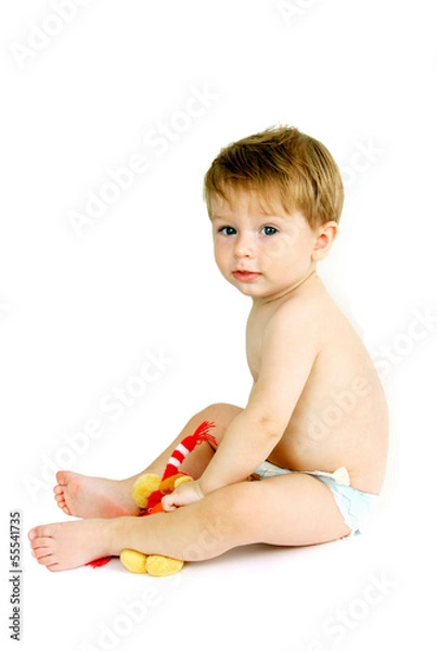 Fototapeta little baby boy.