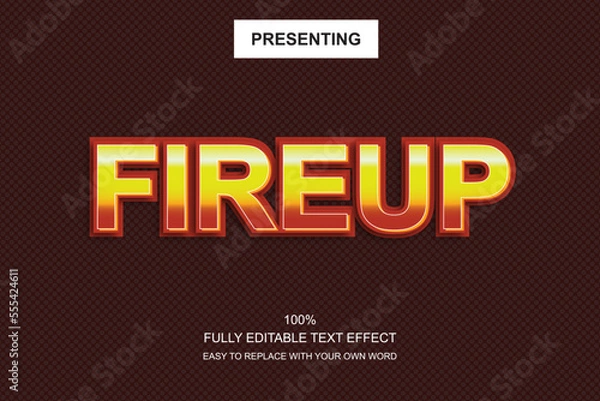 Fototapeta Special font editable adobe illustrator text effect. 100% editable text with an effect good for title and Text typography work