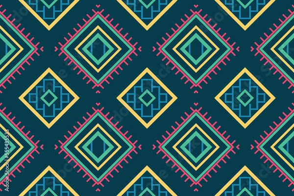 Fototapeta Ethnic pattern Philippine textile. traditional patterned carpets It is a pattern created by combining geometric shapes. Design for print. Using in the fashion industry.