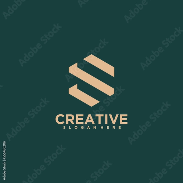 Obraz latter S logo  design vector