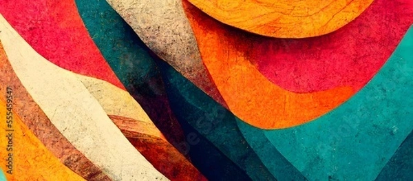 Obraz Colorful retro textured background. abstract design