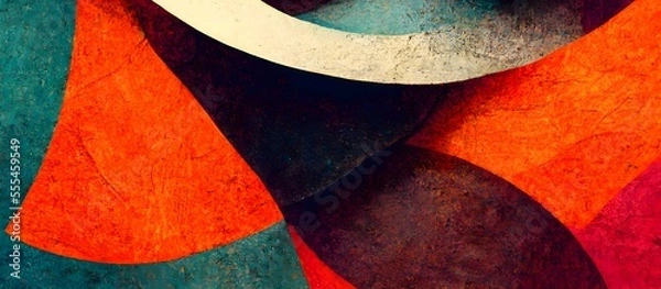 Obraz Colorful retro textured background. abstract design
