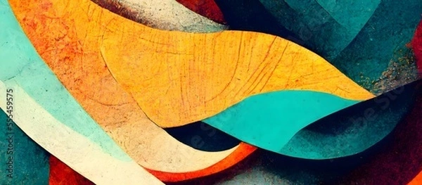 Obraz Colorful retro textured background. abstract design