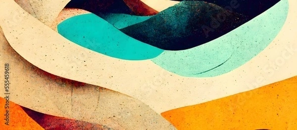 Obraz Colorful retro textured background. abstract design