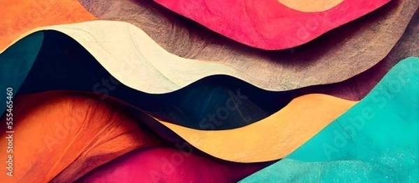 Obraz Trendy abstract colorful cover background design