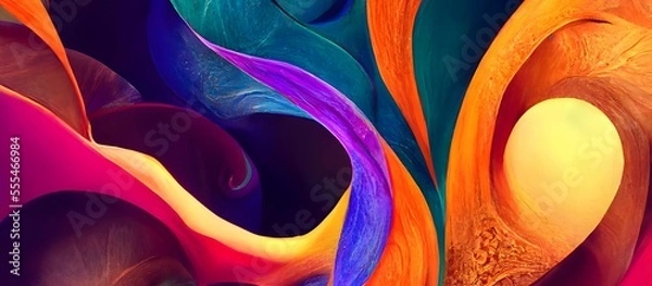 Obraz Colorful Abstract background with dynamic effect