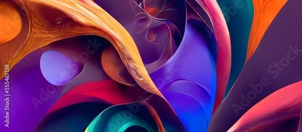 Obraz Colorful Abstract background with dynamic effect