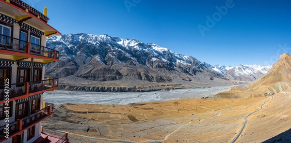 Fototapeta buddhist monastery in the himalayas, Key Monastery, Spiti Valley