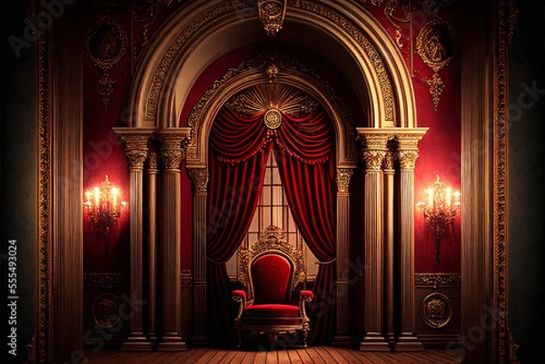 Fototapeta Royal Throne - Generative AI