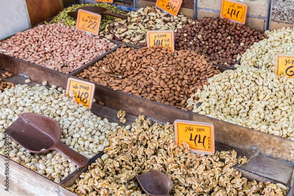 Obraz Nüsse auf dem Markt