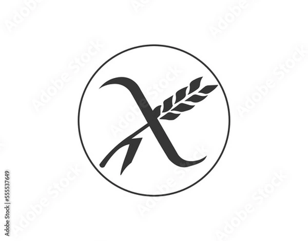 Obraz Isolated gluten free symbol. 
