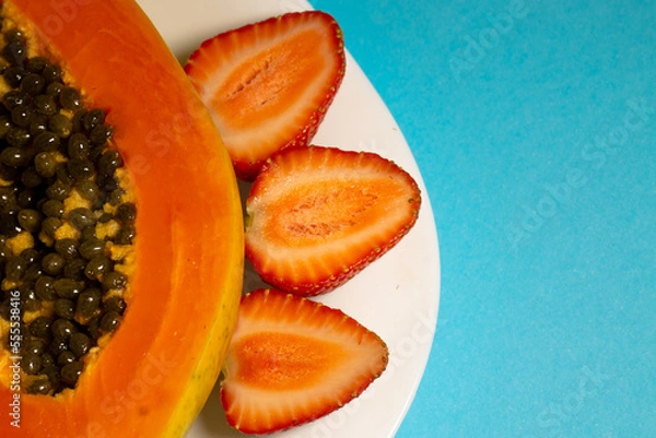 Obraz Juicy papaya in close proximity