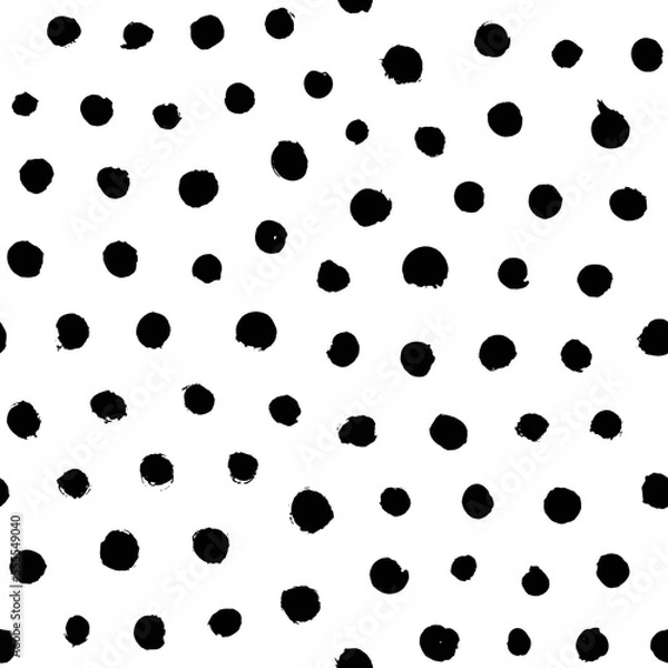 Obraz Hand drawn brush strokes seamless pattern