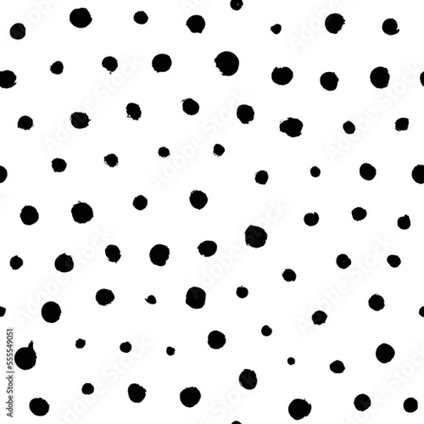 Obraz Hand drawn brush strokes seamless pattern