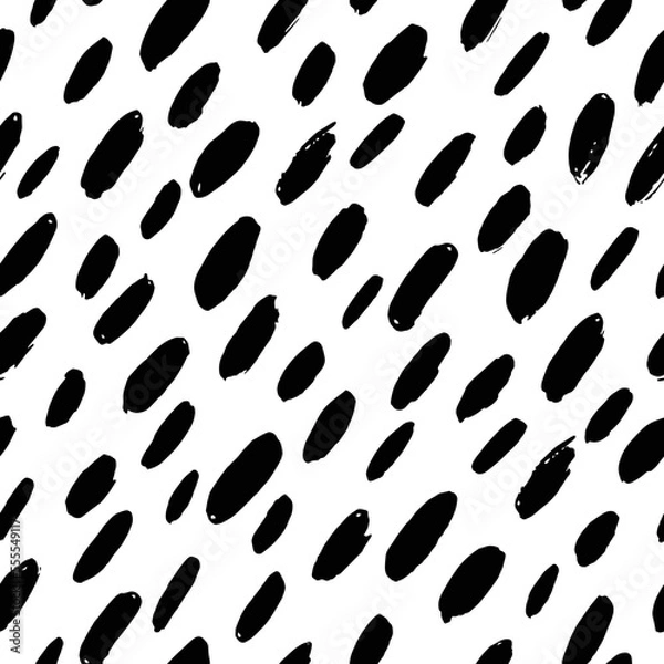 Obraz Hand drawn brush strokes seamless pattern