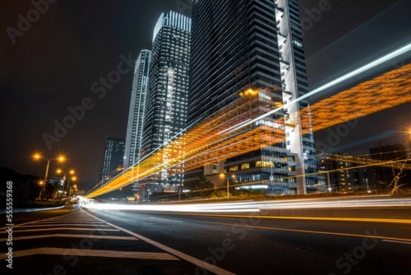 Obraz Car light trails