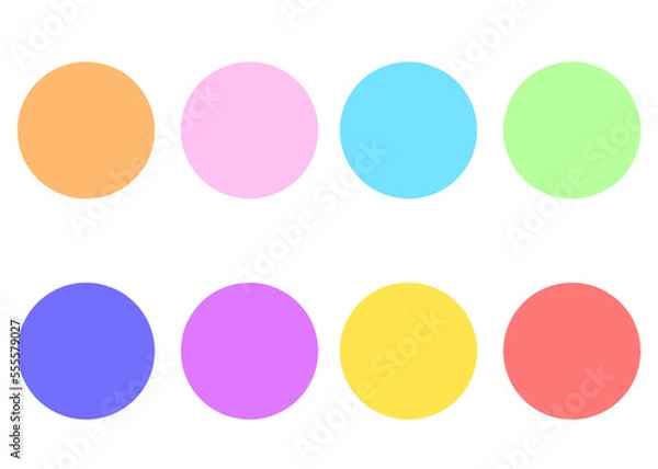 Fototapeta 透過するシンプルな丸い見出し