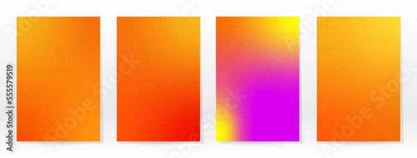Fototapeta Minimal Poster. Pastel Soft. Rainbow Gradient Set.