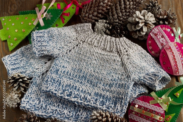 Obraz knitted wool sweater