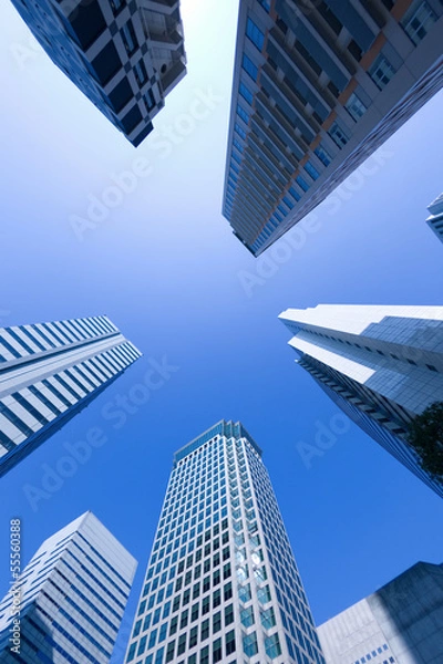 Fototapeta 高層ビル街