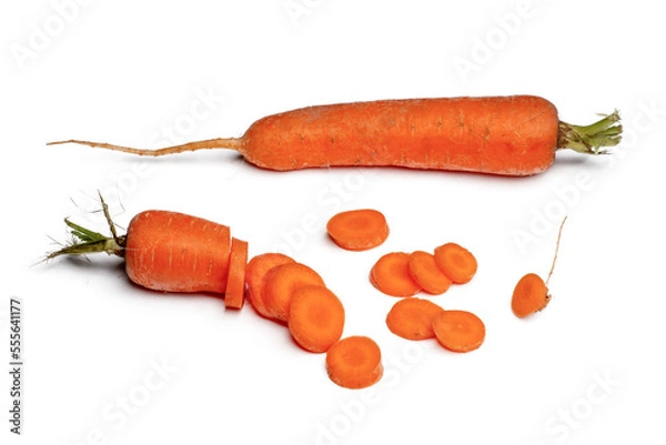 Obraz carrots isolated , png file