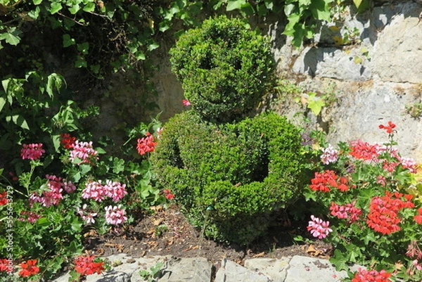 Fototapeta Durbuy, Topiary Park (Parc des Topiaires), Belgien