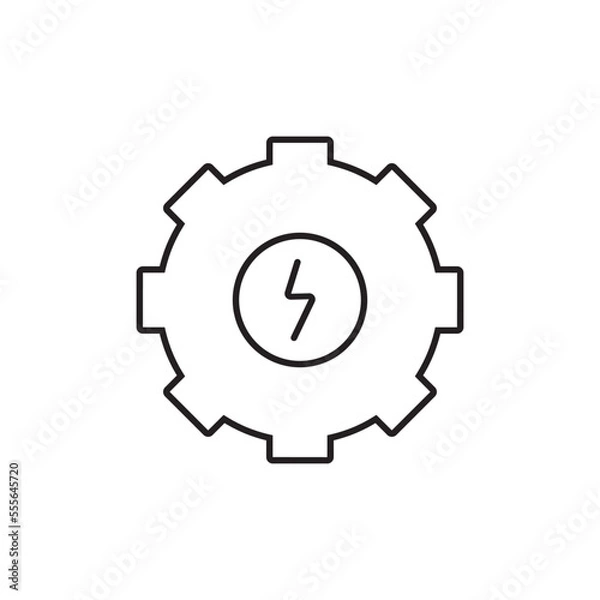 Fototapeta electric engine icon